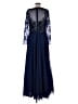 Xscape 100% Polyester Blue Cocktail Dress Size 8 - photo 2
