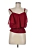 New Glory 100% Polyester Red Sleeveless Blouse Size M - photo 1
