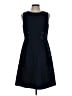 Talbots Solid Blue Casual Dress Size 10 - photo 1