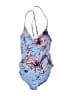 Jessica Simpson Print Blue One Piece Swimsuit Size M - photo 1