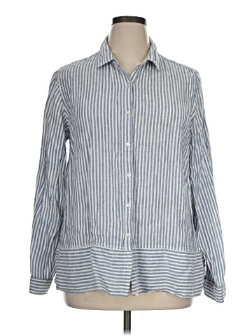 Tahari Long Sleeve Button-Down Shirt (view 1)