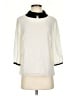 Ted Baker London 100% Polyester Ivory 3/4 Sleeve Blouse Size 4 (1) - photo 1