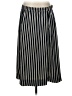 J.Crew 100% Polyester Stripes Black Casual Skirt Size 2 - photo 1