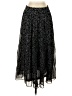 WD.NY 100% Polyester Polka Dots Black Casual Skirt Size S - photo 1