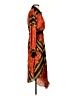 Zara Basic 100% Polyester Print Orange Cocktail Dress Size XS - photo 4