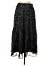 WD.NY 100% Polyester Polka Dots Black Casual Skirt Size S - photo 2