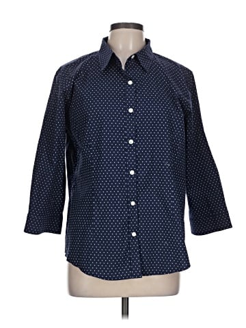 L.L.Bean 3/4 Sleeve Button-Down Shirt (view 1)