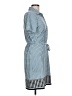 Max Studio Checkered-gingham Blue Casual Dress Size L (estimated) - photo 4