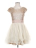 Deb 100% Polyester Ivory Cocktail Dress Size 5 - photo 1
