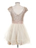 Deb 100% Polyester Ivory Cocktail Dress Size 5 - photo 2