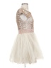 Deb 100% Polyester Ivory Cocktail Dress Size 5 - photo 4