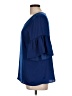 CAbi 100% Polyester Blue Short Sleeve Blouse Size L - photo 5