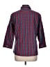 L.L.Bean 100% Cotton Plaid Red 3/4 Sleeve Button-Down Shirt Size L - photo 2