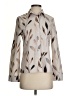 Unbranded Print Ivory Silver Long Sleeve Blouse Size XS - photo 1