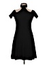 Aqua Black Casual Dress Size L - photo 1