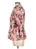 Fred David Floral Pink 3/4 Sleeve Blouse Size L - photo 5