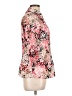 Fred David Floral Pink 3/4 Sleeve Blouse Size L - photo 4