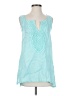 August Silk Teal Sleeveless Blouse Size S - photo 1