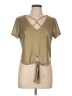 Gaze Gold Short Sleeve Top Size L - photo 1