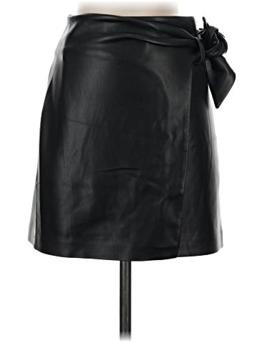 MNG Faux Leather Skirt (view 1)