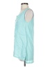 August Silk Teal Sleeveless Blouse Size S - photo 5