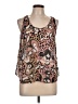 French Connection Brown Sleeveless Blouse Size 12 - photo 1