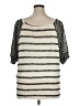 Juniper Ln Gray Ivory 3/4 Sleeve Top Size 1X - photo 2
