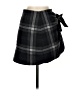 Wilfred Plaid Gray Wool Skirt Size 4 - photo 1