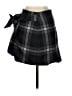 Wilfred Plaid Gray Wool Skirt Size 4 - photo 2