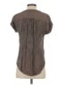 Blu Pepper Brown Short Sleeve Blouse Size S - photo 2