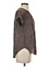 Blu Pepper Brown Short Sleeve Blouse Size S - photo 4