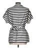 Ann Taylor Silver Short Sleeve Blouse Size L - photo 2