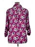 Express 100% Polyester Animal Print Purple 3/4 Sleeve Blouse Size XL - photo 2