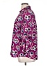 Express 100% Polyester Animal Print Purple 3/4 Sleeve Blouse Size XL - photo 5