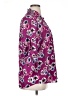 Express 100% Polyester Animal Print Purple 3/4 Sleeve Blouse Size XL - photo 4