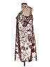 J.Crew 100% Nylon Metallic Silver Pink Cocktail Dress Size 12 - photo 5