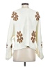 Petal Dew 100% Acrylic Floral Ivory Pullover Sweater Size S - photo 2