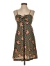 Unbranded Print Brown Casual Dress Size S (estimated) - photo 1