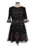 oasis 100% Polyester Black Cocktail Dress Size L - photo 1