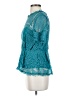 Adelyn Rae 100% Polyester Teal Short Sleeve Blouse Size S - photo 5