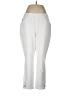 Quacker Factory Solid White Casual Pants Size L - photo 1