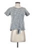 Green Envelope Houndstooth Gray Short Sleeve Blouse Size S - photo 1