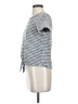 Green Envelope Houndstooth Gray Short Sleeve Blouse Size S - photo 5