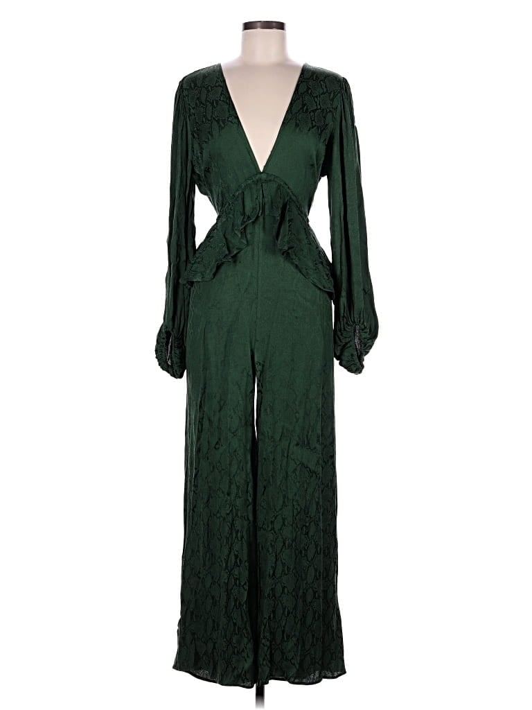 Pre-owned Topshop Jumpsuit In Green