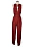 Elevenses 100% Rayon Stripes Burgundy Jumpsuit Size XS - photo 2