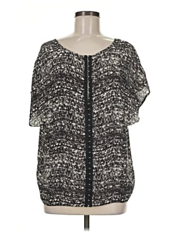 Joie Short Sleeve Silk Top (view 1)