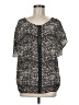 Joie 100% Silk Black Short Sleeve Silk Top Size M - photo 1