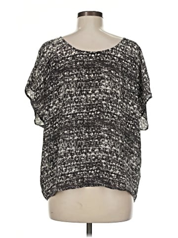 Joie Short Sleeve Silk Top (view 2)