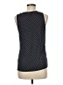 Ann Taylor 100% Polyester Blue Sleeveless Top Size M - photo 2
