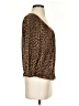 MICHAEL Michael Kors Animal Print Brown 3/4 Sleeve Blouse Size S - photo 4